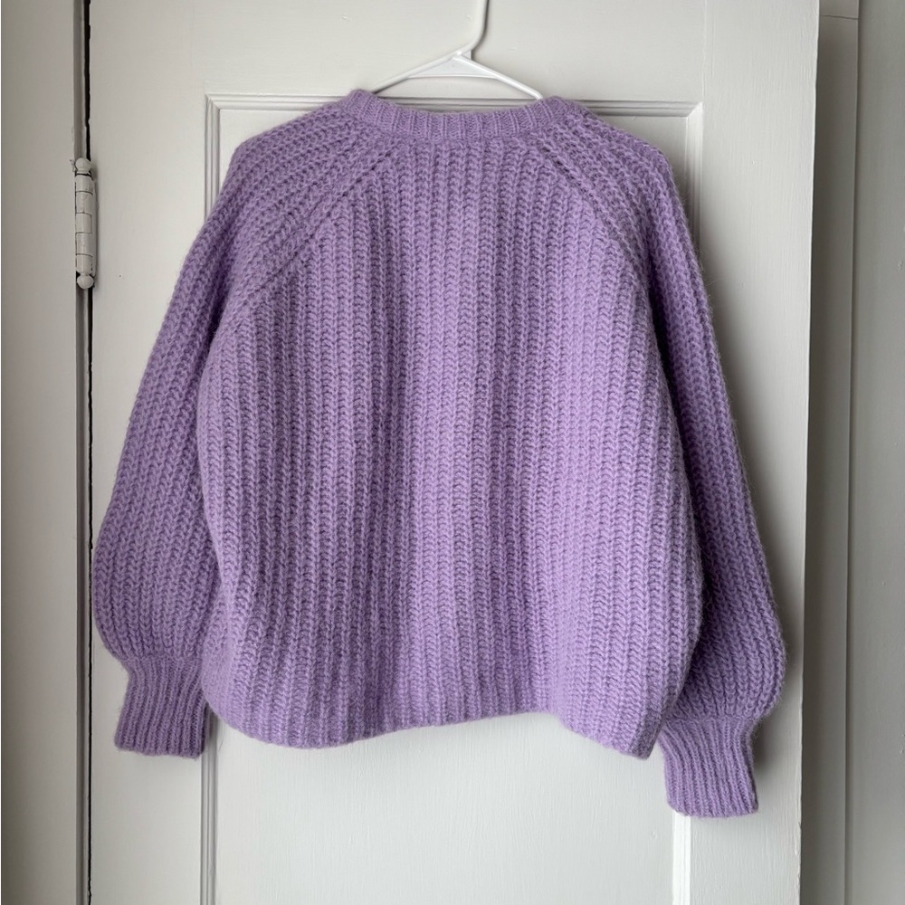 Sezane Emile Cardigan in wisteria - Picture 3 of 8